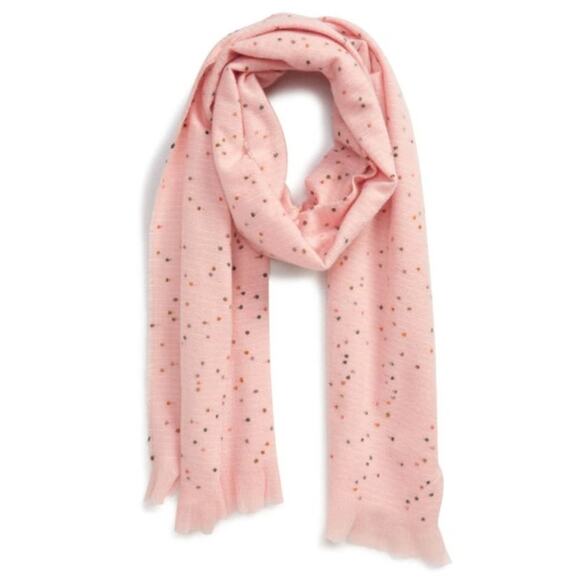 BP.  NORDSTROM Women’s Soft Confetti Fringe Scarf Wrap In Pink Multi - Picture 1 of 5